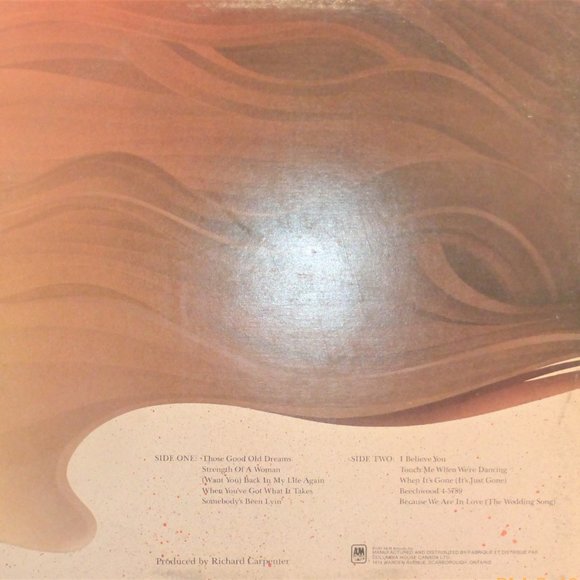 1st Press 1981 CARPENTERS Made In America Vinyl Record A&M Records #SP3723A LP - Picture 4 of 4